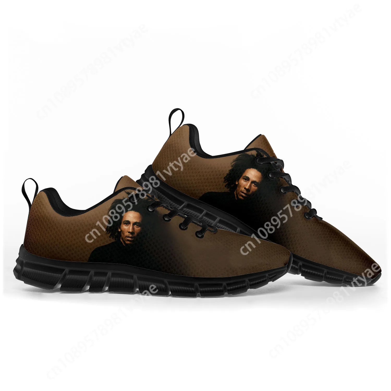 Men's Bob Marley Custom Print Gym Shoes