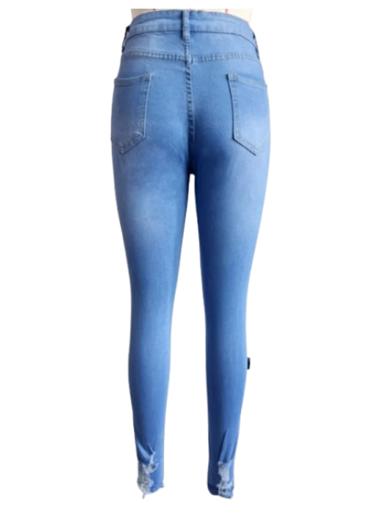 Women's Pocket Ripped Jeans