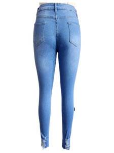 Women's Pocket Ripped Jeans