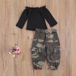 Baby Girl 2 Piece Shirt and Pants Set