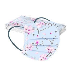 Women's Professional 10PCS Disposable Facial Mask Spring Printing