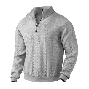 Men's Jacquard Long-sleeved Sweater