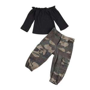 Baby Girl 2 Piece Shirt and Pants Set