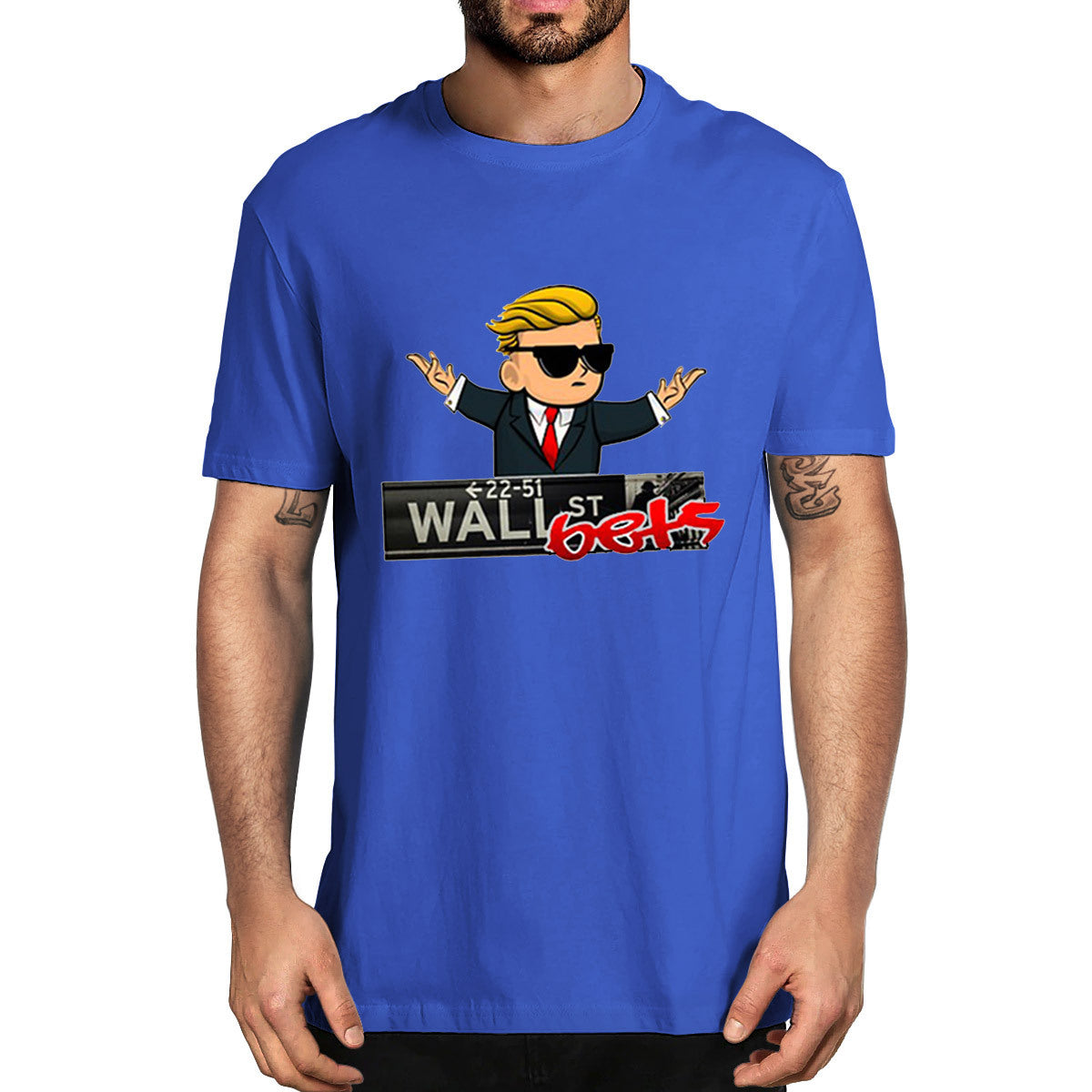 Men's Wallstreet Print T Shirt