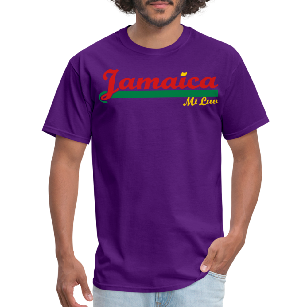 Unisex Original Jamaica Print T Shirt - purple