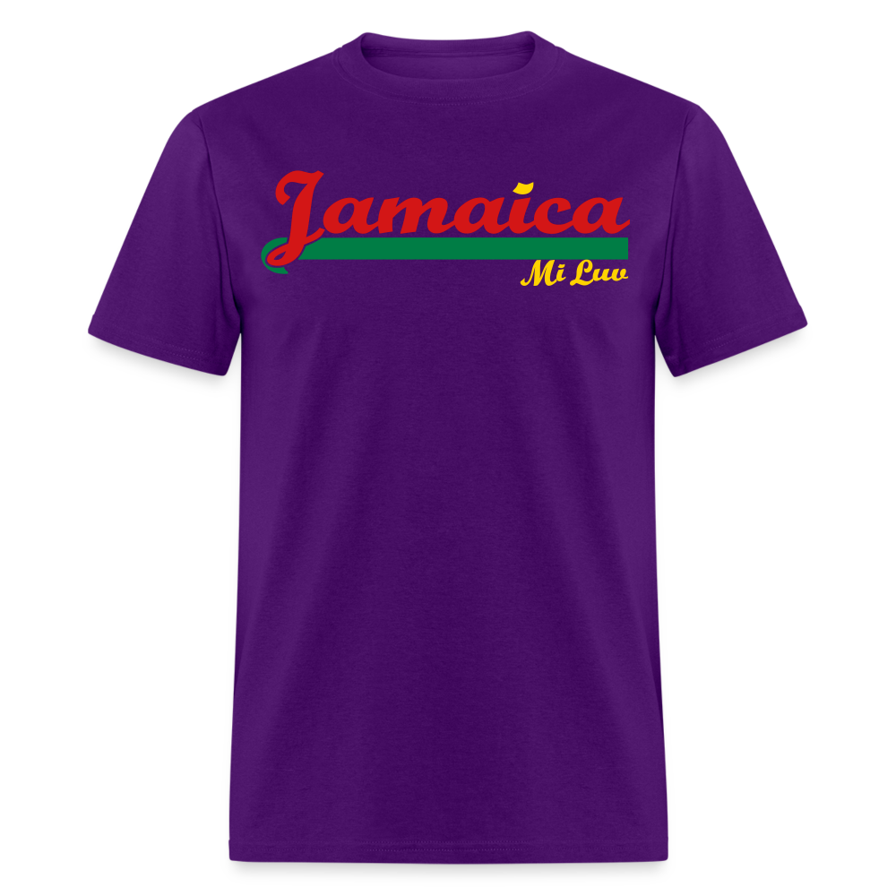 Unisex Original Jamaica Print T Shirt - purple