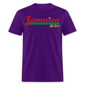 Unisex Original Jamaica Print T Shirt - purple