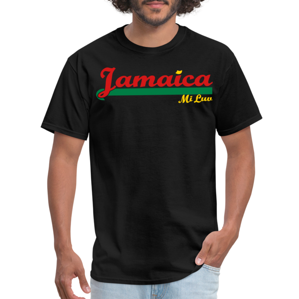 Unisex Original Jamaica Print T Shirt - black