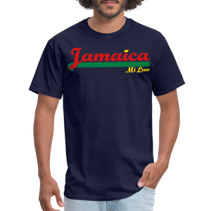 Unisex Original Jamaica Print T Shirt - navy