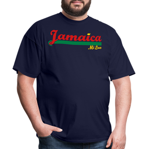 Unisex Original Jamaica Print T Shirt - navy