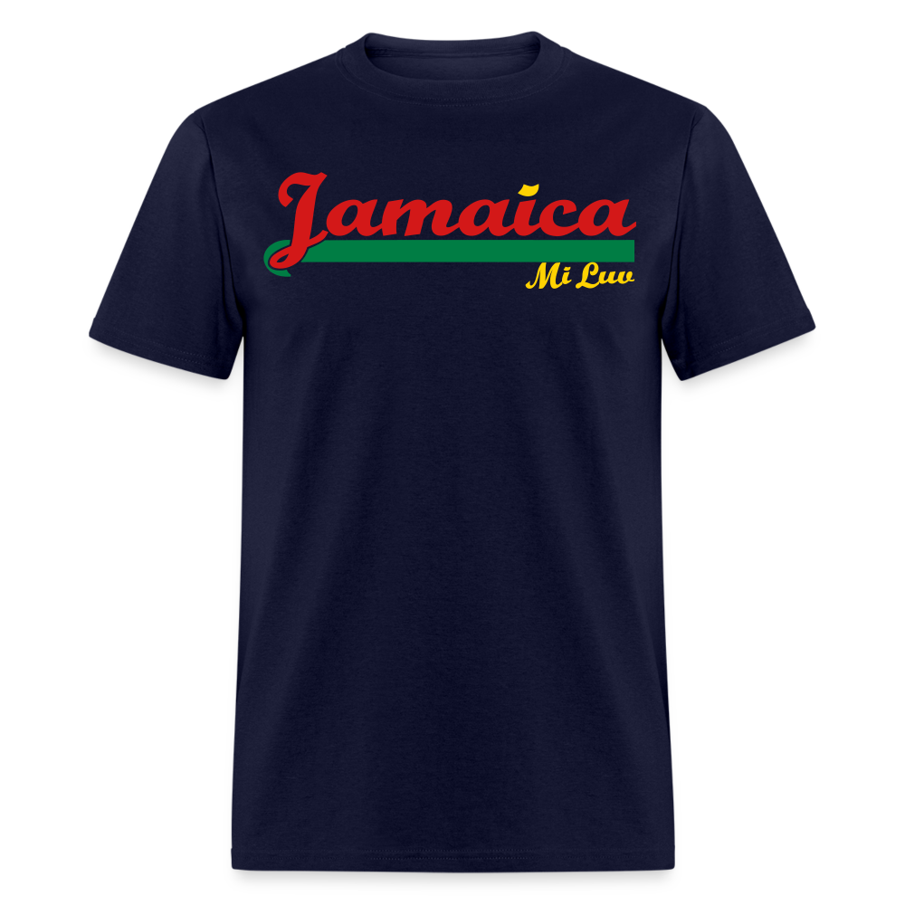 Unisex Original Jamaica Print T Shirt - navy