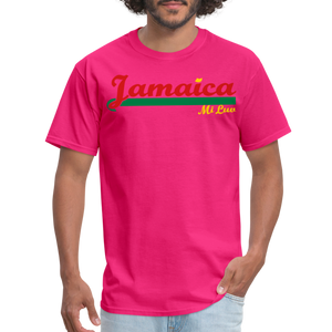 Unisex Original Jamaica Print T Shirt - fuchsia