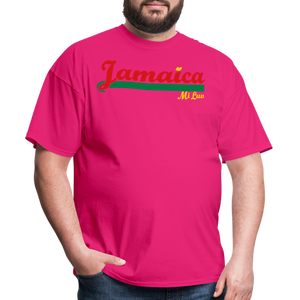 Unisex Original Jamaica Print T Shirt - fuchsia