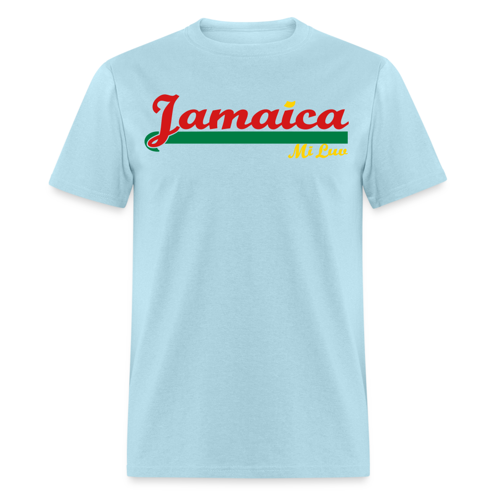 Unisex Original Jamaica Print T Shirt - powder blue