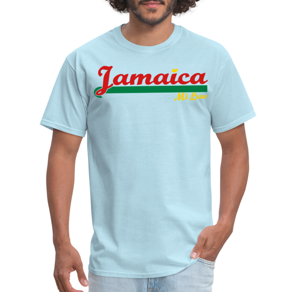 Unisex Original Jamaica Print T Shirt - powder blue