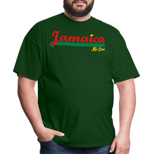 Unisex Original Jamaica Print T Shirt - forest green