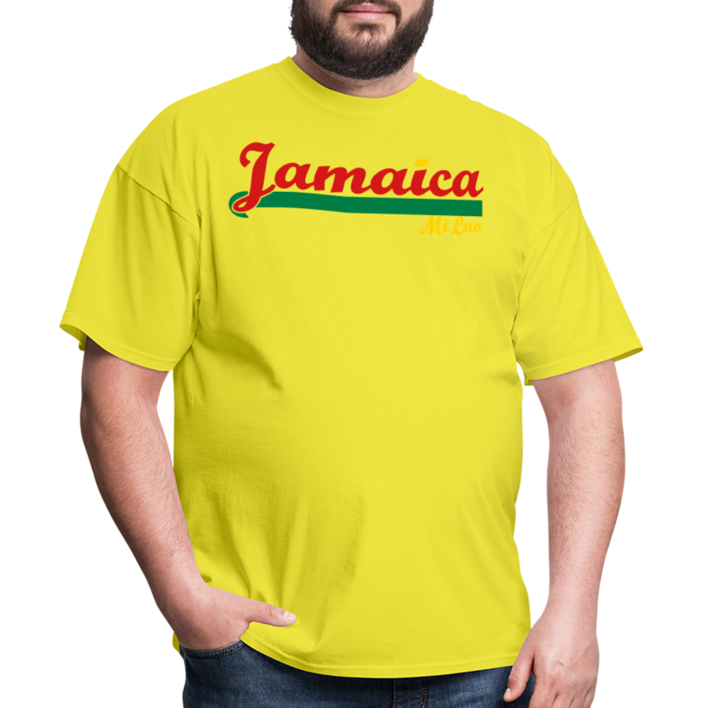 Unisex Original Jamaica Print T Shirt - yellow