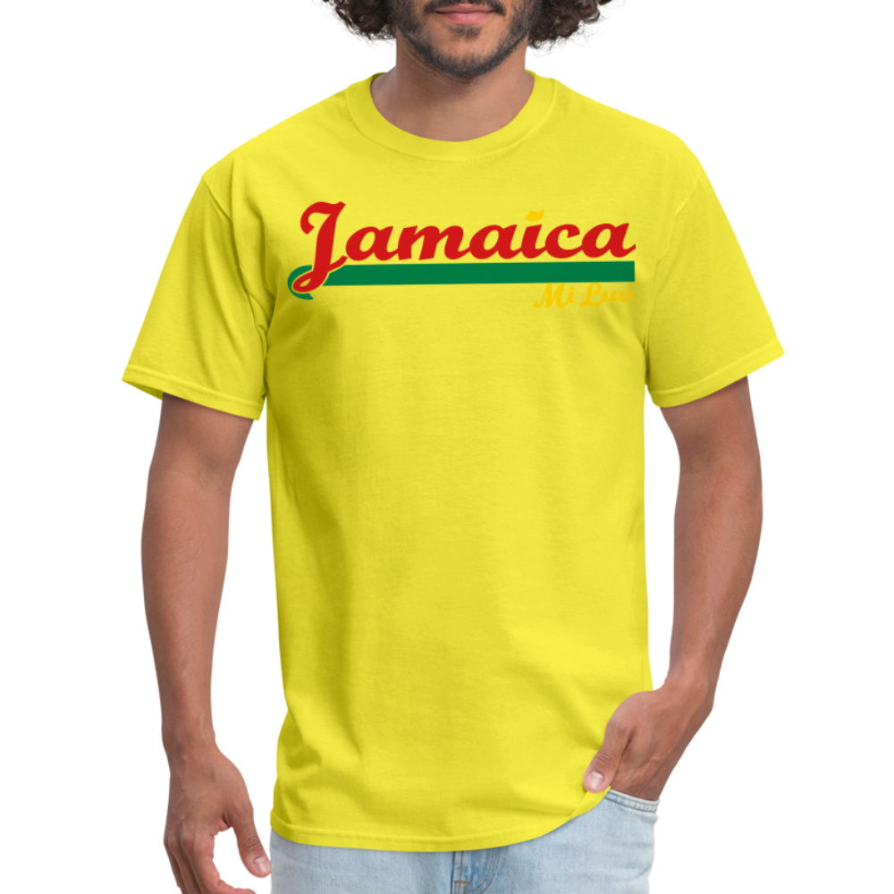 Unisex Original Jamaica Print T Shirt - yellow