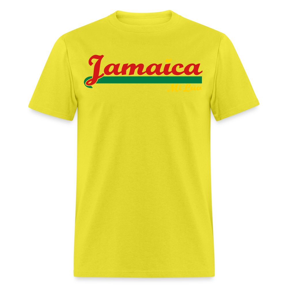 Unisex Original Jamaica Print T Shirt - yellow