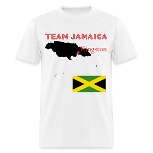 Unisex Team Jamaica Print T Shirt - white