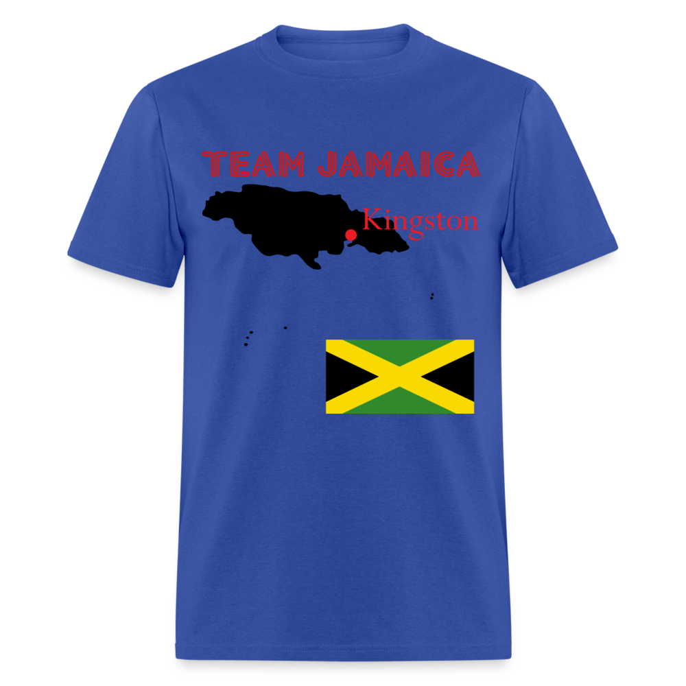 Unisex Team Jamaica Print T Shirt - royal blue