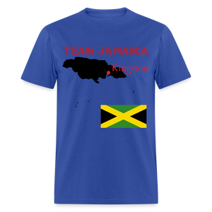 Unisex Team Jamaica Print T Shirt - royal blue