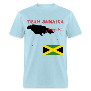 Unisex Team Jamaica Print T Shirt - powder blue