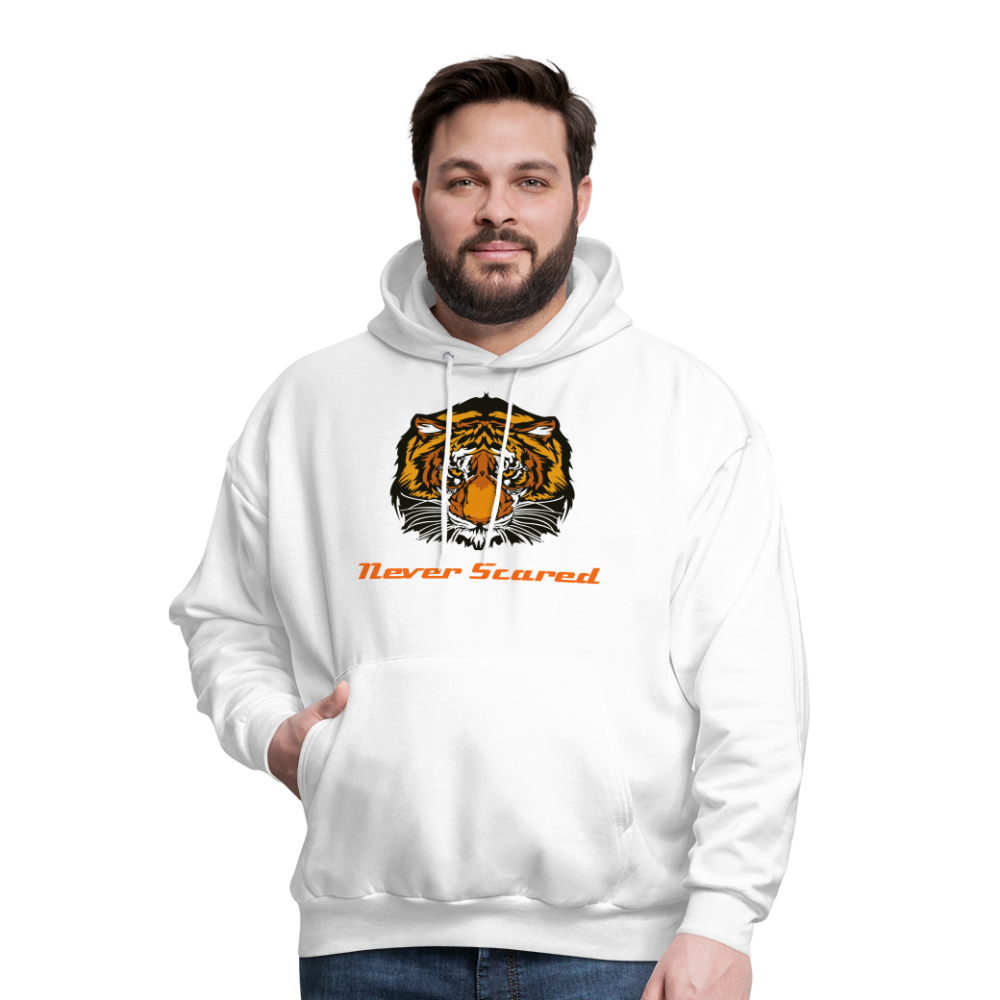 Men's  Tiger Print Hoodie - white