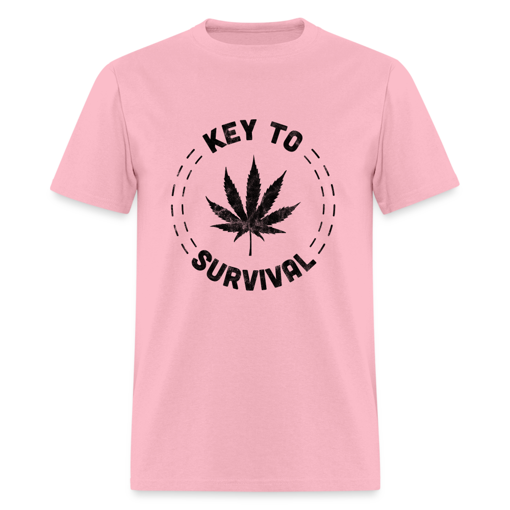 Men's Classic Survival Print  T Shirt - pink