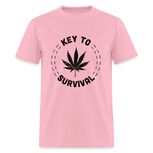 Men's Classic Survival Print  T Shirt - pink