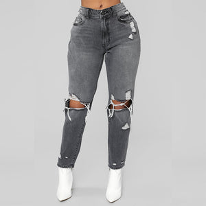 Women's Stretch Cutup Denim Jeans - Shirtafied