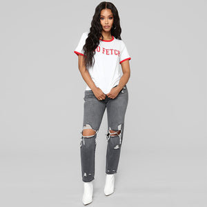 Women's Stretch Cutup Denim Jeans - Shirtafied