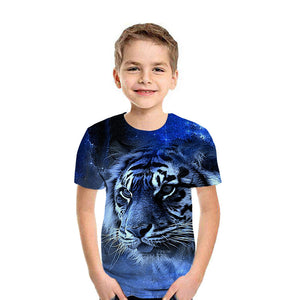 Boys 3D Digital Printing Short Sleeve T Shirt - Shirtafied