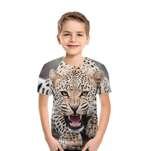 Boys 3D Digital Printing Short Sleeve T Shirt - Shirtafied