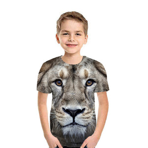 Boys 3D Digital Printing Short Sleeve T Shirt - Shirtafied