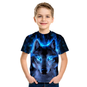 Boys 3D Digital Printing Short Sleeve T Shirt - Shirtafied