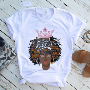 Women's Feminism Black Queens Designs T Shirts - Shirtafied