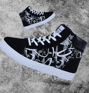 Men's High Top Graffitti Canvas Shoes - Shirtafied