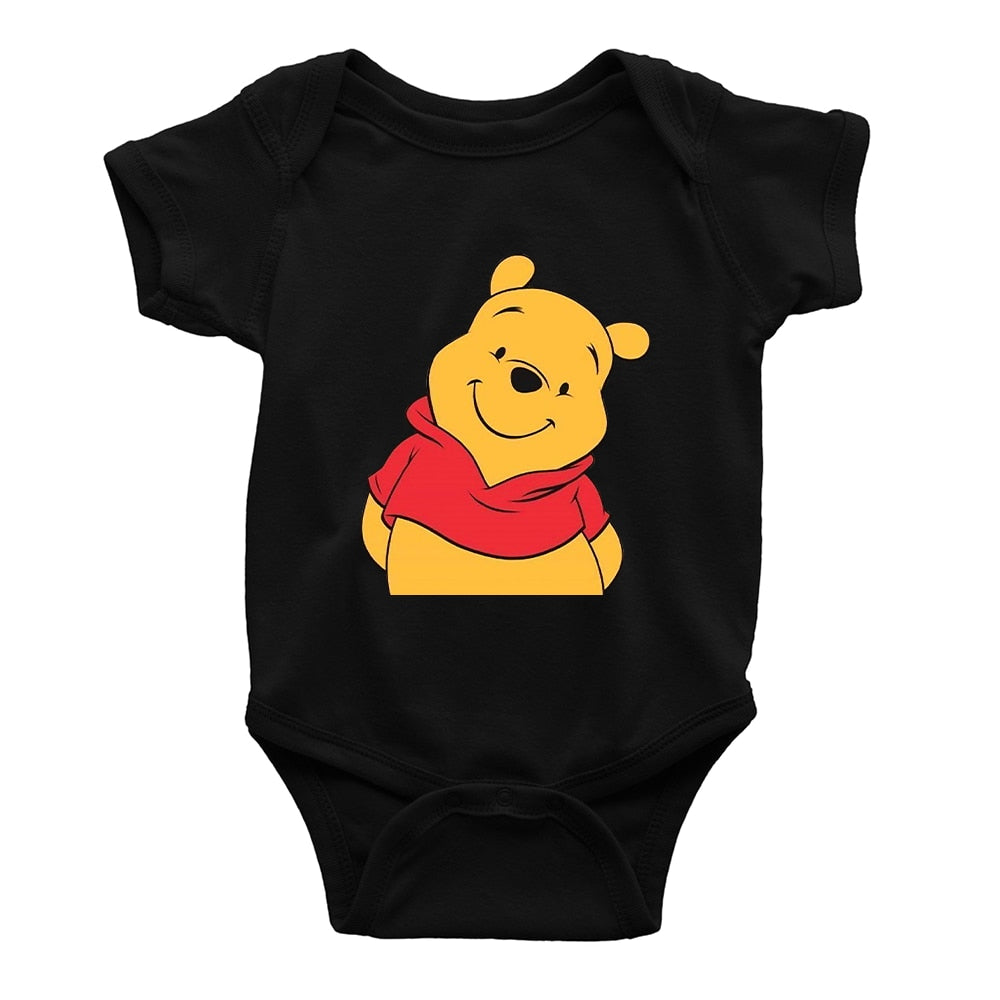 Unisex Babies Cute Fluffy Bear Print Romper - Shirtafied