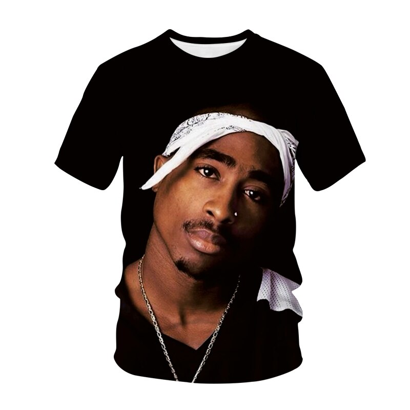 Men's 3D Print Tupac T Shirt - Shirtafied