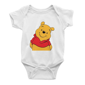 Unisex Babies Cute Fluffy Bear Print Romper - Shirtafied