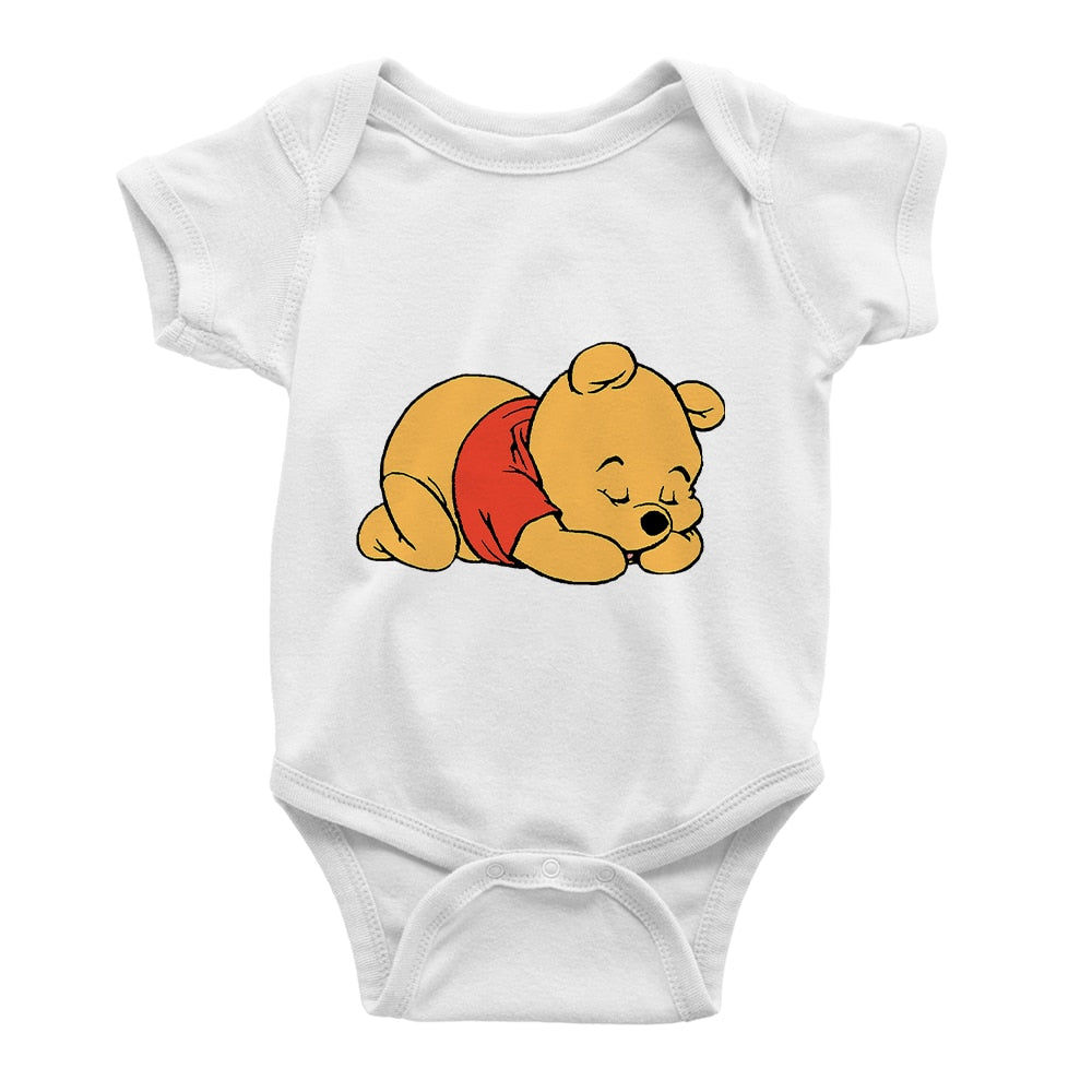 Unisex Babies Cute Fluffy Bear Print Romper - Shirtafied