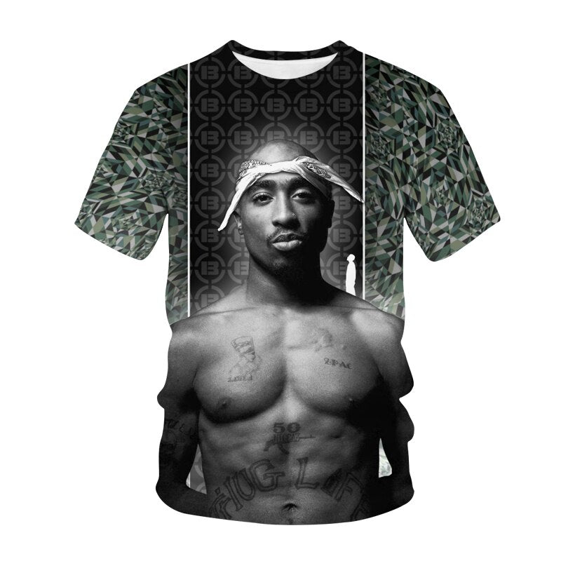 Men's 3D Pac Print T Shirt - Shirtafied