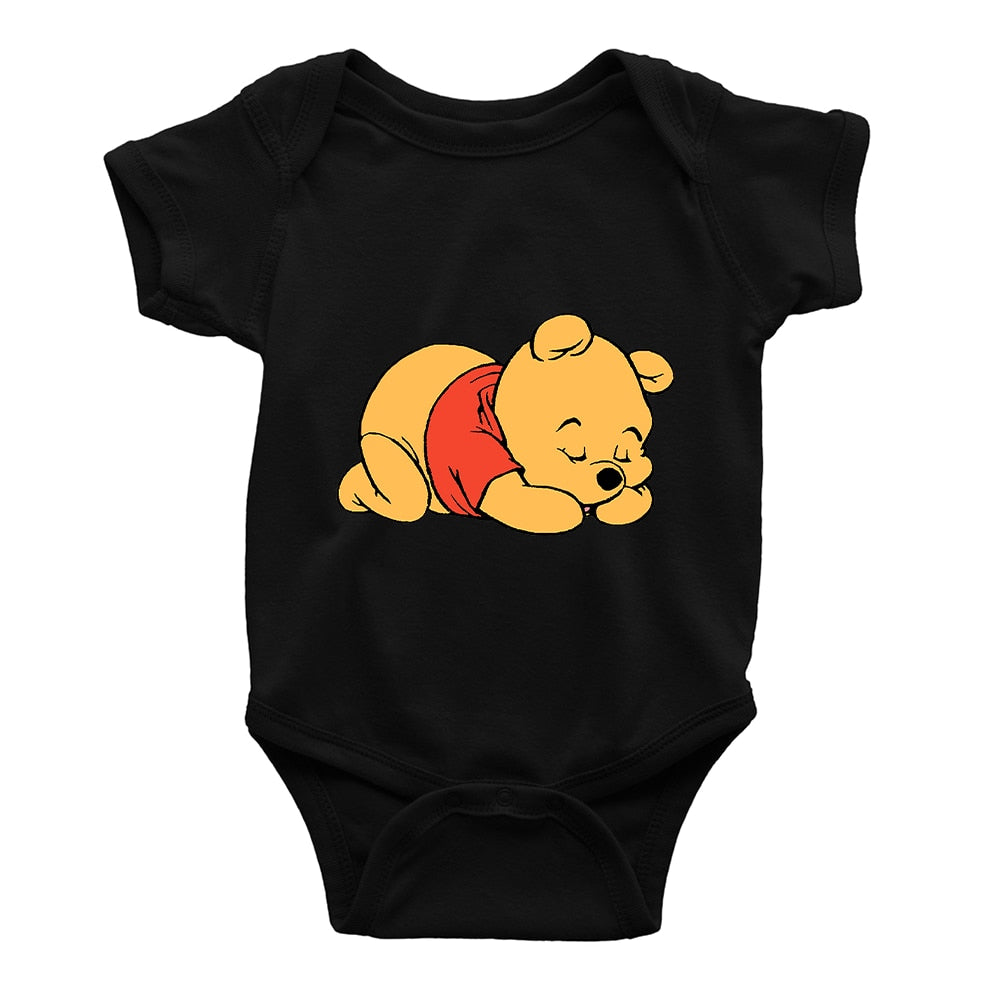 Unisex Babies Cute Fluffy Bear Print Romper - Shirtafied