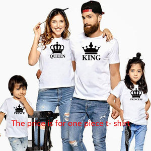 Couples 2 Piece Matching Lovers Queens and Kings Print T Shirt Sets - Shirtafied