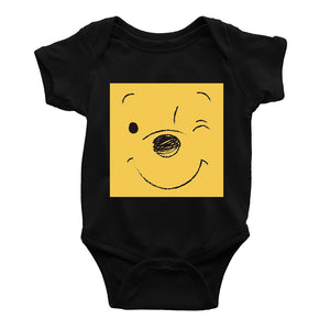 Unisex Babies Cute Fluffy Bear Print Romper - Shirtafied