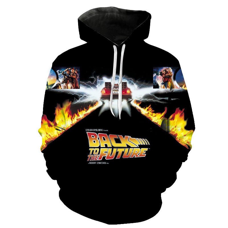 Unisex 3D Back To The Future Pullover Hoodie - Shirtafied