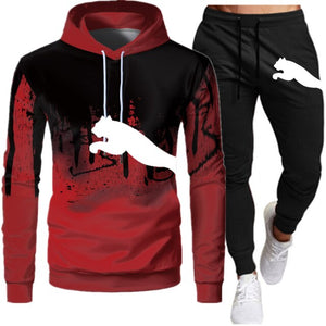 Men's 2 Piece Hooded Tracksuit - Shirtafied