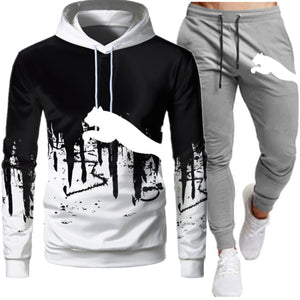 Men's 2 Piece Hooded Tracksuit - Shirtafied