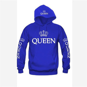 Couples Queen and King Lovers Print Hoodie Set - Shirtafied